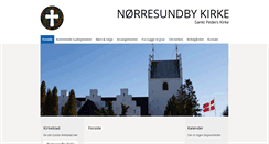 Desktop Screenshot of nrsundbykirke.dk
